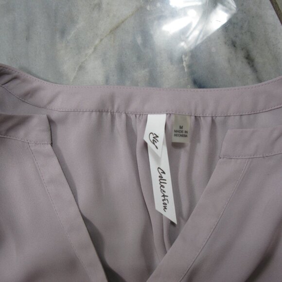 NY Collection Taupe Open Sleeve Size Medium - Picture 7 of 7